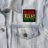 BADGE CARRÉ 5 CM "MATIÈRE NOIRE DES VIES " (En situation)