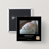 Badge Carré 5 Cm Matins (Devant & derrière)