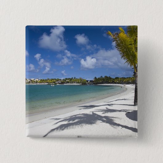 Badge Carré 5 Cm Maurice, Ile Maurice, Trou d'Eau Douce, (Devant)