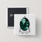 Badge Carré 5 Cm Maurice Ravel (Devant & derrière)