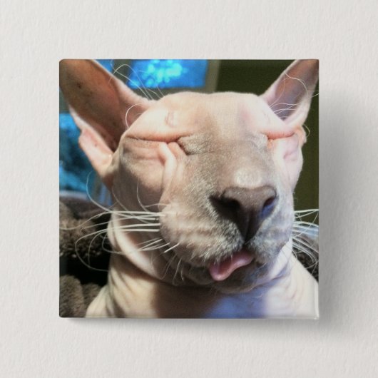 Badge Carré 5 Cm Mauvais glaçon (Devant)