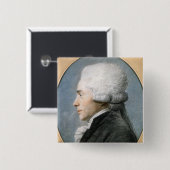 Badge Carré 5 Cm Maximilien de Robespierre (Devant & derrière)