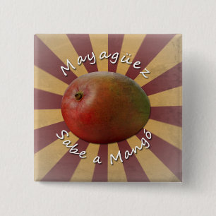 Badge Carré 5 Cm Mayagüez - Sabe une mangue