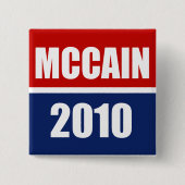 BADGE CARRÉ 5 CM MCCAIN 2010 (Devant)