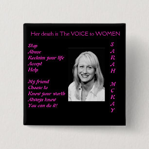 BADGE CARRÉ 5 CM MCKAY DE SARAH