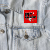 Badge Carré 5 Cm MDS Awareness in the Fight For a Cure (En situation)