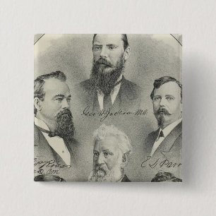 Badge Carré 5 Cm Médecins du comté de Yolo, dentistes