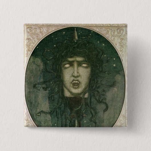 Badge Carré 5 Cm Medusa, 1919 (Devant)