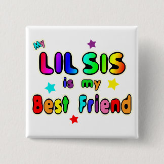 Badge Carré 5 Cm Meilleur ami de SIS de Lil