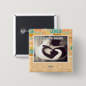 Badge Carré 5 Cm Meilleur des deux mondes (Devant & derrière)