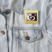 Badge Carré 5 Cm Meilleur des deux mondes (En situation)