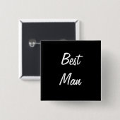 Badge Carré 5 Cm Meilleure épingle (Devant & derrière)