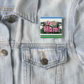 Badge Carré 5 Cm Meilleure maman ! (En situation)