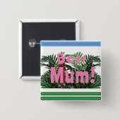 Badge Carré 5 Cm Meilleure maman ! (Devant & derrière)