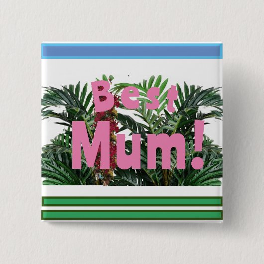 Badge Carré 5 Cm Meilleure maman ! (Devant)