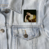 Badge Carré 5 Cm Mélancolie (En situation)