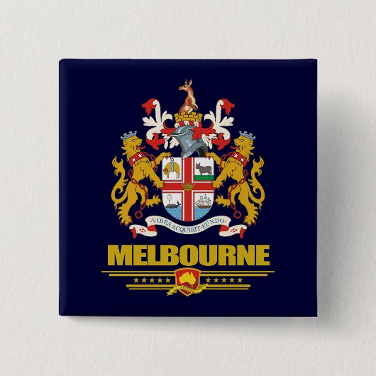 Badge Carré 5 Cm Melbourne (Devant)