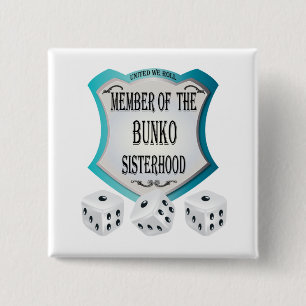 Badge Carré 5 Cm Membre de la fraternité de Bunko