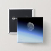 Badge Carré 5 Cm Membre de la Terre (Devant & derrière)