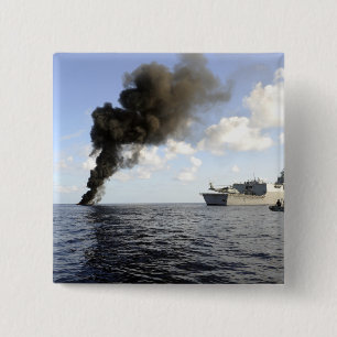 Badge Carré 5 Cm Membres de la garde côtière des USA