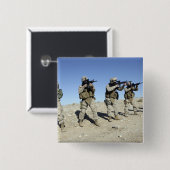 Badge Carré 5 Cm Membres de l'équipe de transition militaire (Devant & derrière)