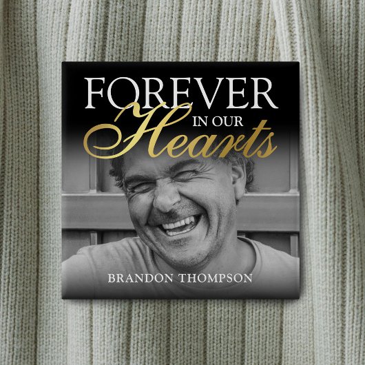 Badge Carré 5 Cm Mémorial des funérailles de l'or noir