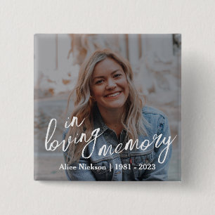 Badge Carré 5 Cm Mémorial des Moments chéris
