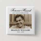 Badge Carré 5 Cm Mémorial funéraire photo (Devant)