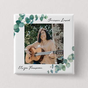 Badge Carré 5 Cm Mémorial verdoyant