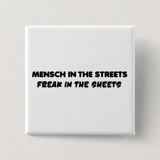 Badge Carré 5 Cm mensch (Devant)
