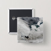 Badge Carré 5 Cm Mer blanche, Russie (Devant & derrière)