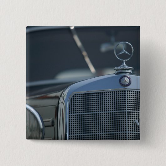 Badge Carré 5 Cm Mercedes antique 4 (Devant)