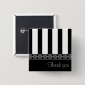 Badge Carré 5 Cm Merci (Devant & derrière)