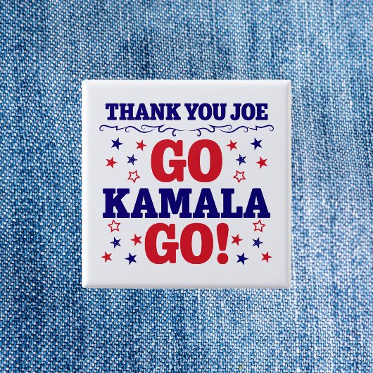 Badge Carré 5 Cm Merci Joe | Go Kamala Go !
