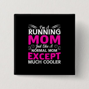 Badge Carré 5 Cm Mère Art Je Suis Une Maman Courante