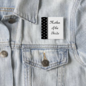 Badge Carré 5 Cm Mère de la jeune mariée (En situation)