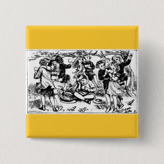 Badge Carré 5 Cm Mère Goose (Devant)