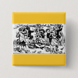 Badge Carré 5 Cm Mère Goose