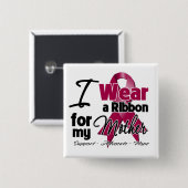 Badge Carré 5 Cm Mère - Myélome multiple Ruban (Devant & derrière)