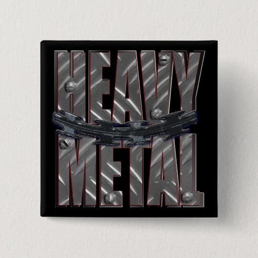 Badge Carré 5 Cm métal lourd (Devant)