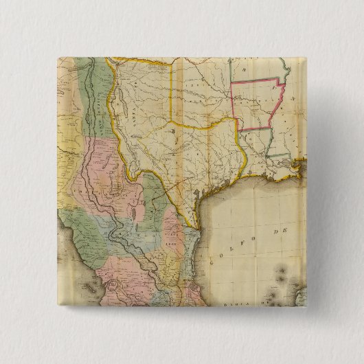 Badge Carré 5 Cm Mexique et États-Unis (Devant)