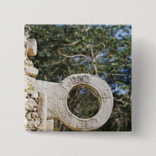 Badge Carré 5 Cm Mexique, Yucatan, Uxmal. Uxmal, une grande