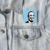 Badge Carré 5 Cm Michael Bloomberg (En situation)