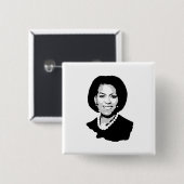Badge Carré 5 Cm Michelle Obama (Devant & derrière)