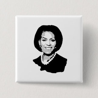 Badge Carré 5 Cm Michelle Obama