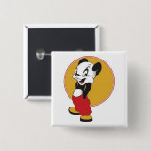 Badge Carré 5 Cm Mickey (Devant & derrière)