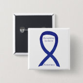 Badge Carré 5 Cm Microsuppression Syndrome Sensibilisation Ruban Pi (Devant & derrière)