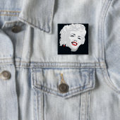 Badge Carré 5 Cm Miki Marilyn (En situation)
