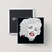 Badge Carré 5 Cm Miki Marilyn (Devant & derrière)