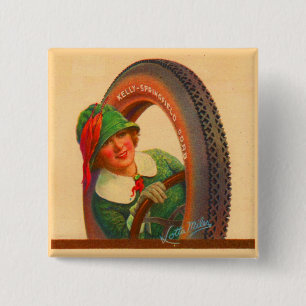 Badge Carré 5 Cm Miles Lotta no. 1 - 1920s Kelly-Springfields m